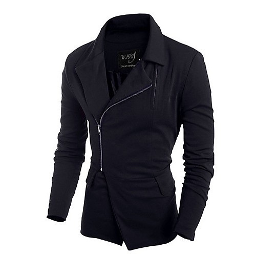 Men's Solid Casual Trench coat,Others Lo...