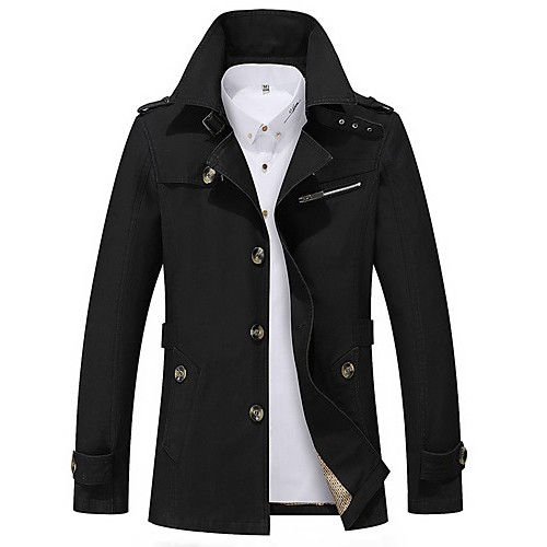 Men's new winter men jackets windbreaker pure color coat blazer HXTX-5793