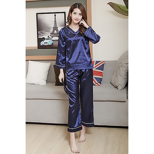Women Satin Silk Ice Silk Pajama