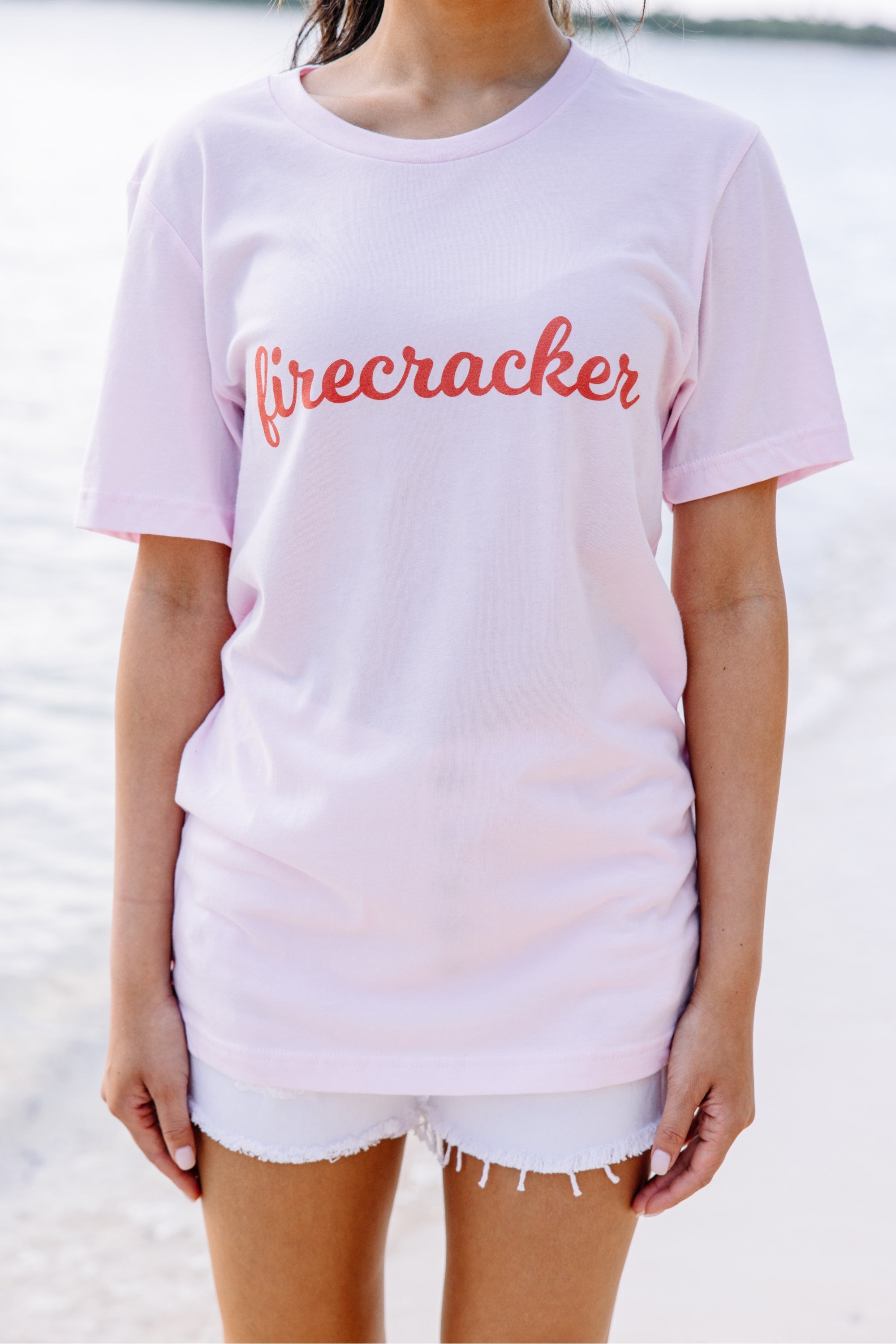 Such A Firecracker Baby Pink Graphic Tee