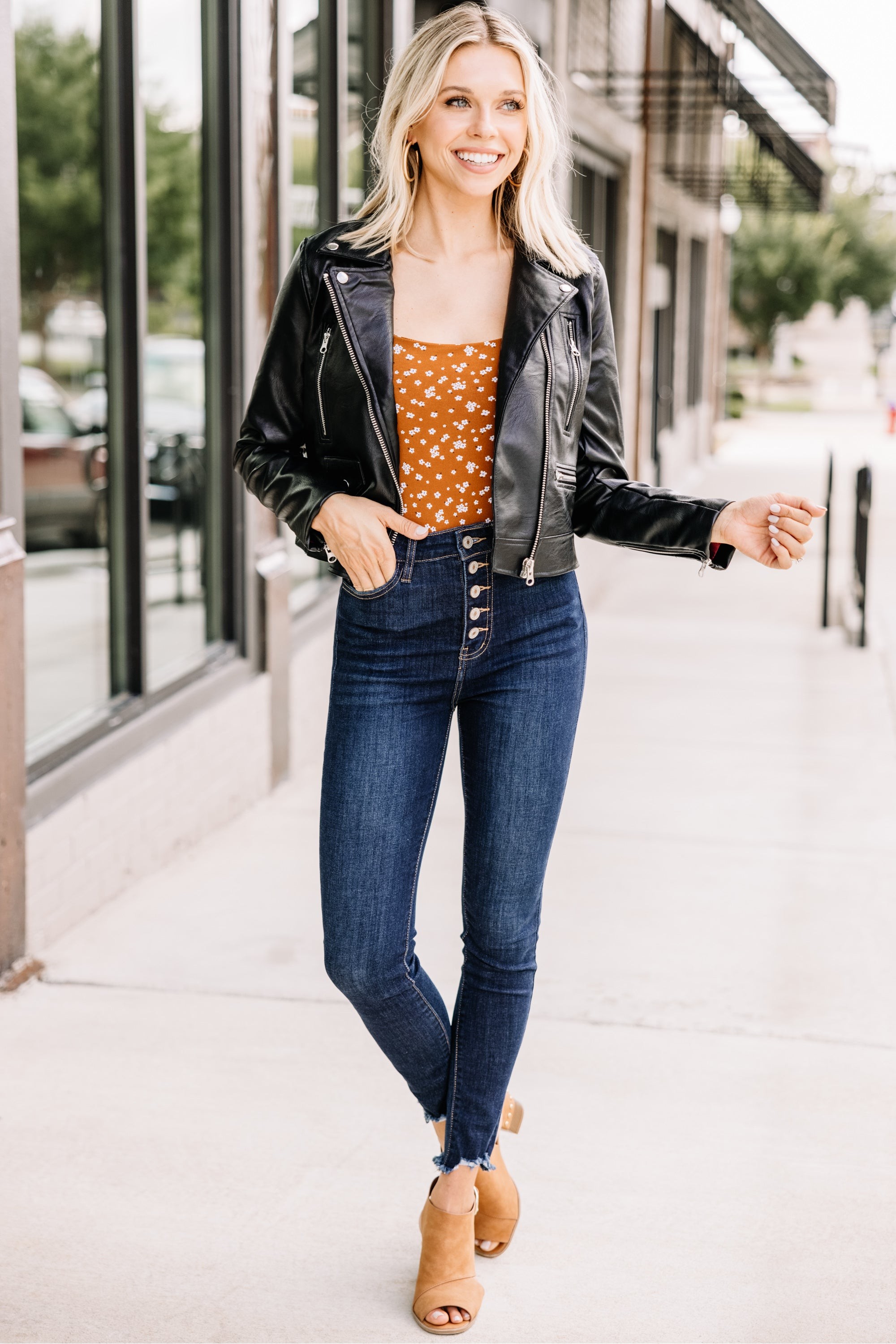 Middle Of Nowhere Black Vegan Leather Jacket