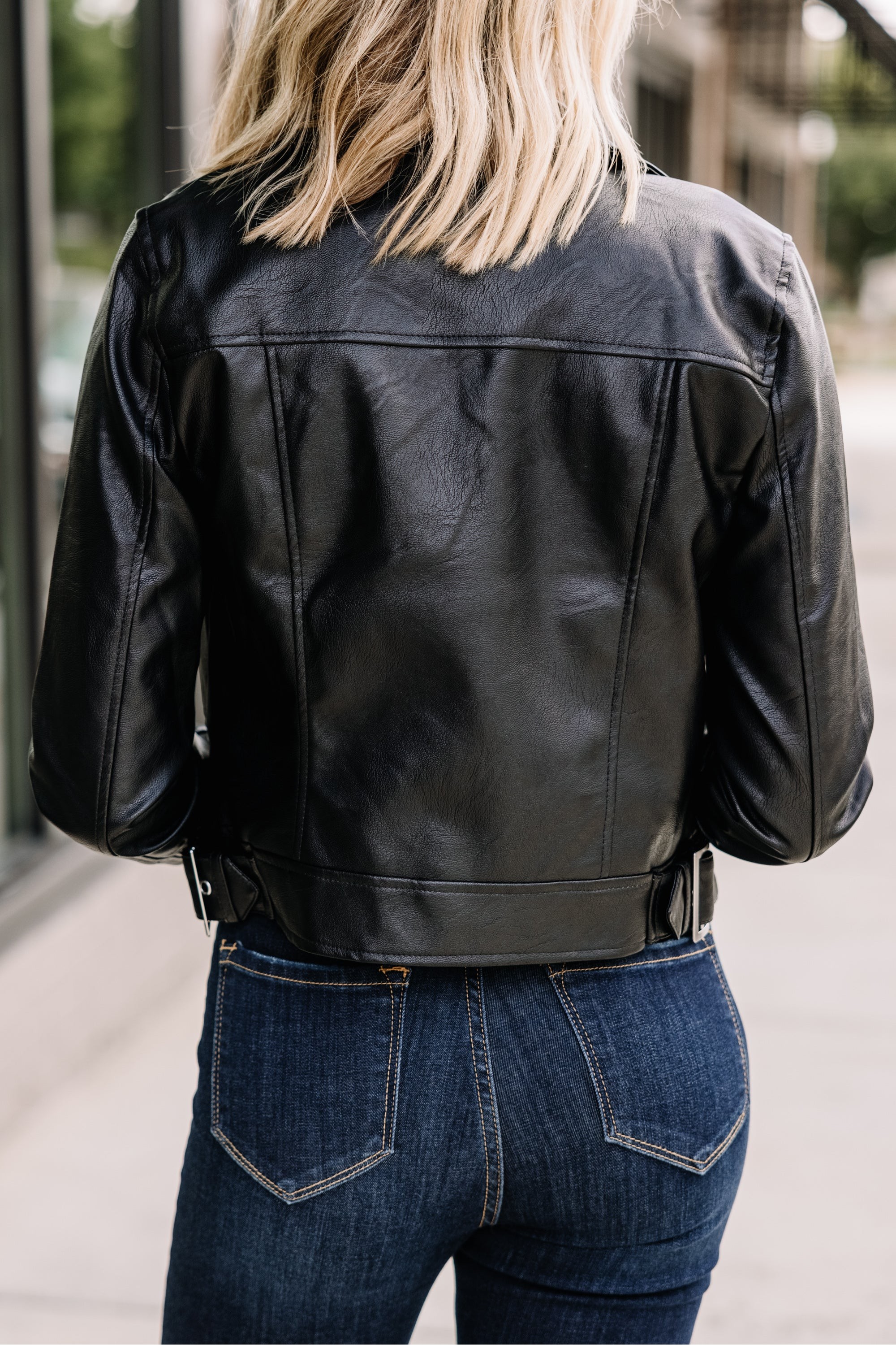 Middle Of Nowhere Black Vegan Leather Jacket