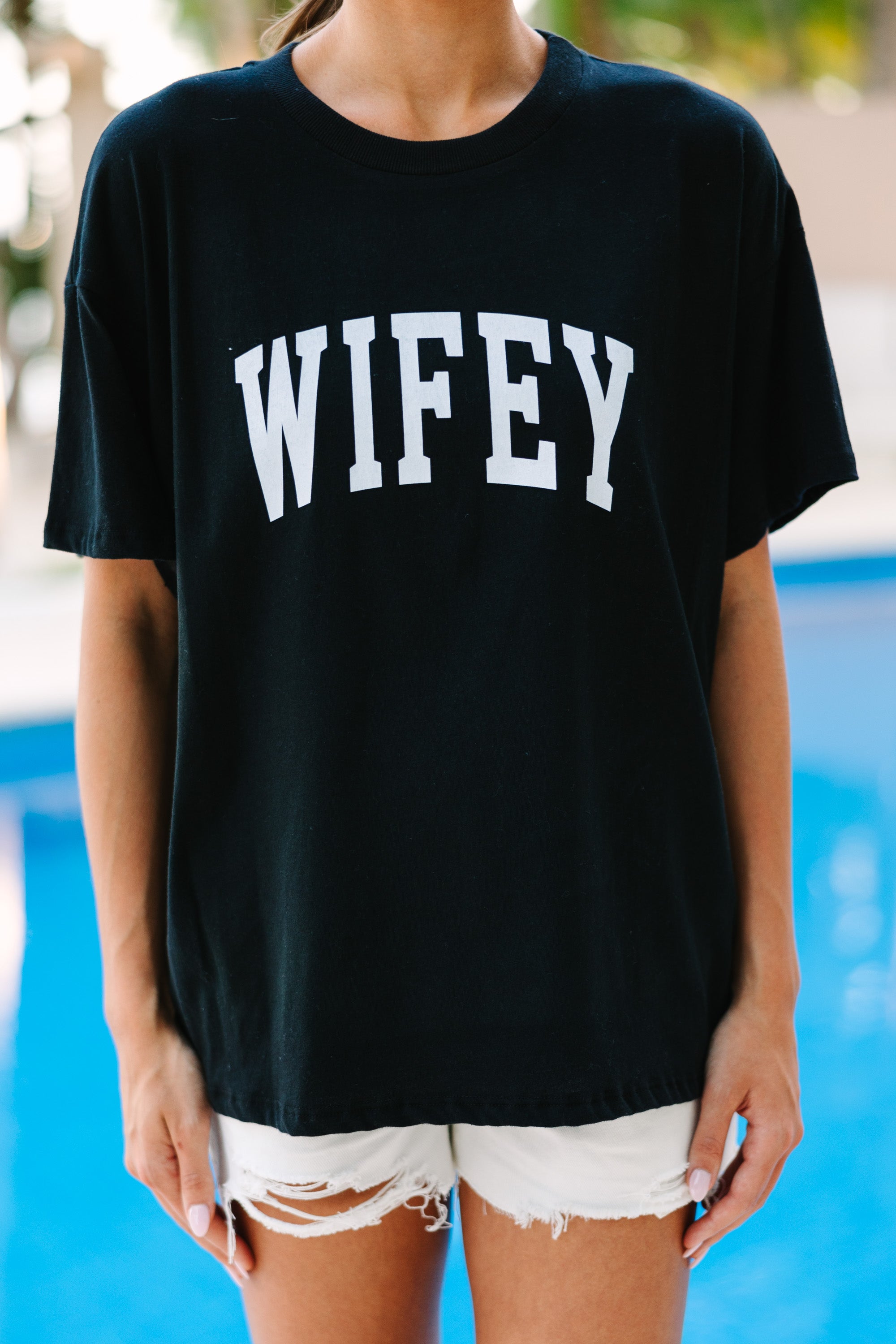 Wifey Black Graphic Tee